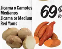 El Super Jicama or Medium Red Yams offer