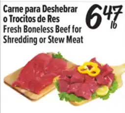 El Super Fresh Boneless Beef for Shredding or Stew Meat offer