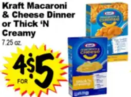 Superior Grocers Kraft Macaroni & Cheese Dinner or Thick'N Creamy offer