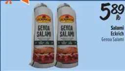 El Super Eckrich Genoa Salami offer
