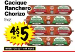Superior Grocers Cacique Ranchero Chorizo offer