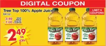 Superior Grocers Tree Top 100% Apple Juice offer