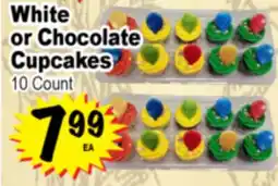 Superior Grocers White or Chocolate Cupcakes offer