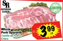 Superior Grocers Whole Pork Sparerib offer