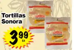 Superior Grocers Tortillas Sonora offer