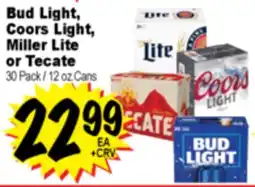 Superior Grocers Bud Light, Coors Light, Miller Lite or Tecate offer