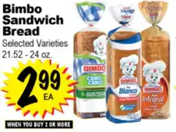 Superior Grocers Bimbo Sandwich Bread offer