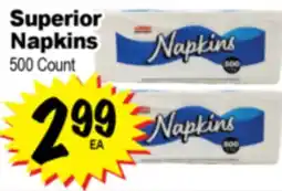 Superior Grocers Superior Napkins offer