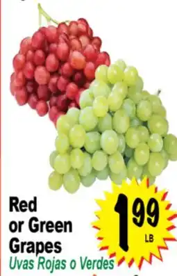 Superior Grocers Red or Green Grapes offer