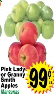 Superior Grocers Pink Lady or Granny Smith Apples offer