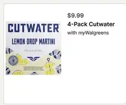 Walgreens 4-Pack Cutwater offer