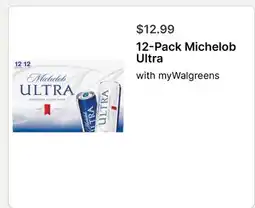 Walgreens 12-Pack Michelob Ultra offer