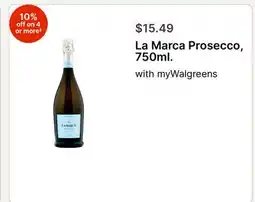 Walgreens La Marca Prosecco, 750ml offer