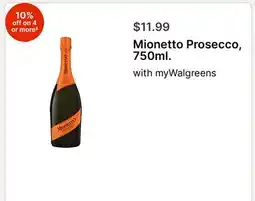 Walgreens Mionetto Prosecco, 750ml offer
