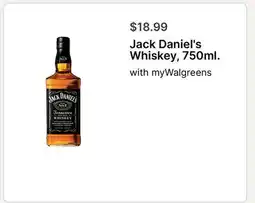 Walgreens Jack Daniel's Whiskey, 750ml offer