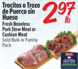 El Super Fresh Fresh Boneless Pork Stew Meat or Cushion Meat offer