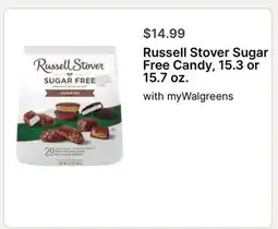 Walgreens Russell Stover Sugar Free Candy, 15.3 or 15.7 oz offer