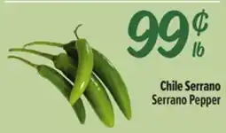 El Super Fresh Serrano Pepper offer