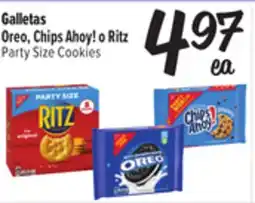 El Super Fresh Oreo, Chips Ahoy! o Ritz Party Size Cookies offer