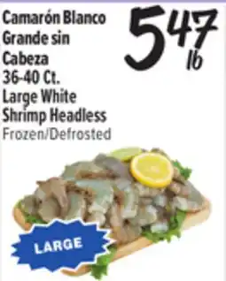 El Super Fresh Large White Shrimp Headless offer