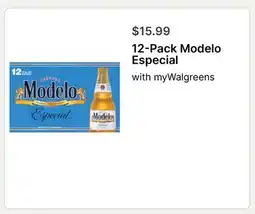 Walgreens 12-Pack Modelo Especial offer