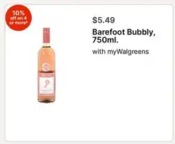 Walgreens Barefoot Bubbly offer