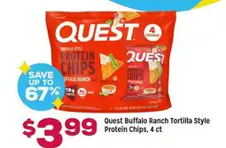 Grocery Outlet Quest Buffalo Ranch Tortilla Style Protein Chips offer