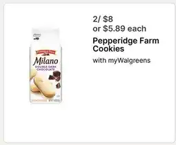 Walgreens Pepperidge Farm Cookies offer