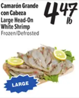 El Super Fresh Large Head-On White Shrimp offer