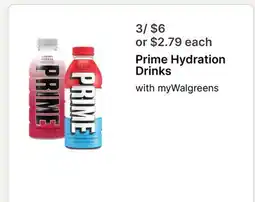 Walgreens Prime Hydration Drinks offer
