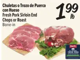 El Super Fresh Fresh Pork Sirloin End Chops or Roast offer