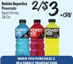 El Super Fresh Powerade Sport Drink offer