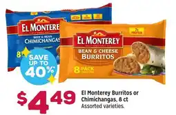 Grocery Outlet El Monterey Burritos or Chimichangas offer