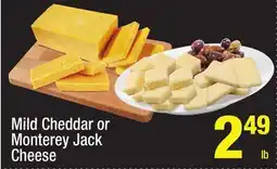 Super King Markets Mild Cheddar or Monterey Jack Cheese offer