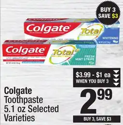 Super King Markets Colgate Toothpaste offer