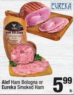 Super King Markets Alef Ham Bologna or Eureka Smoked Ham offer