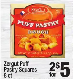 Super King Markets Zergut Puff Pastry Squares offer