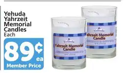Pavilions Yehuda Yahrzeit Memorial Candles offer