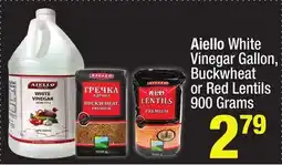 Super King Markets Aiello White Vinegar Gallon, Buckwheat or Red Lentils 900 Grams offer