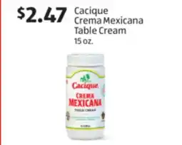 Aldi Cacique Crema Mexicana Table Cream offer