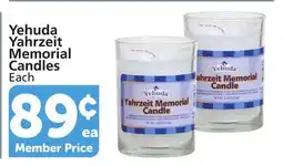 Vons Yehuda Yahrzeit Memorial Candles offer