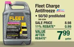 Menards Fleet Charge Antifreeze offer