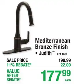 Menards Mediterranean Bronze Finish offer