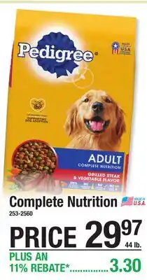 Menards Complete Nutrition offer