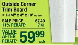 Menards Outside Corner Trim Board offer