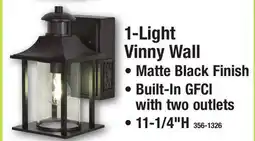 Menards 1-Light Vinny Wall offer