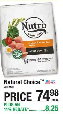 Menards Natural Choice offer