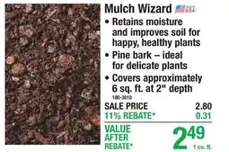 Menards Mulch Wizard RETAINING WALL BLOCKS offer