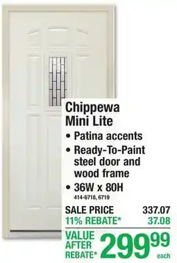 Menards Chippewa Mini Lite offer