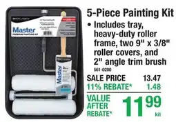 Menards 5-Piece Painting Kit offer